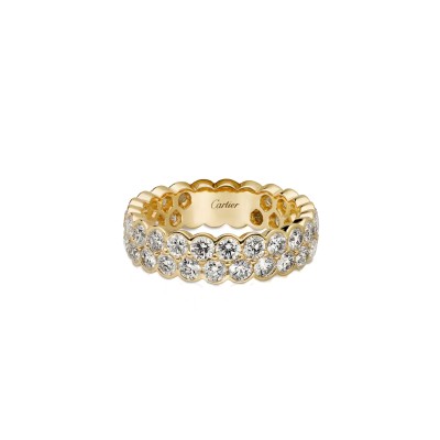 CARTIER BRODERIE DE CARTIER WEDDING BAND, DOUBLE ROW, DIAMONDS N4747900